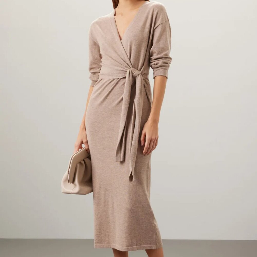 Modern Citizen: Lenese Front-Wrap Midi Dress